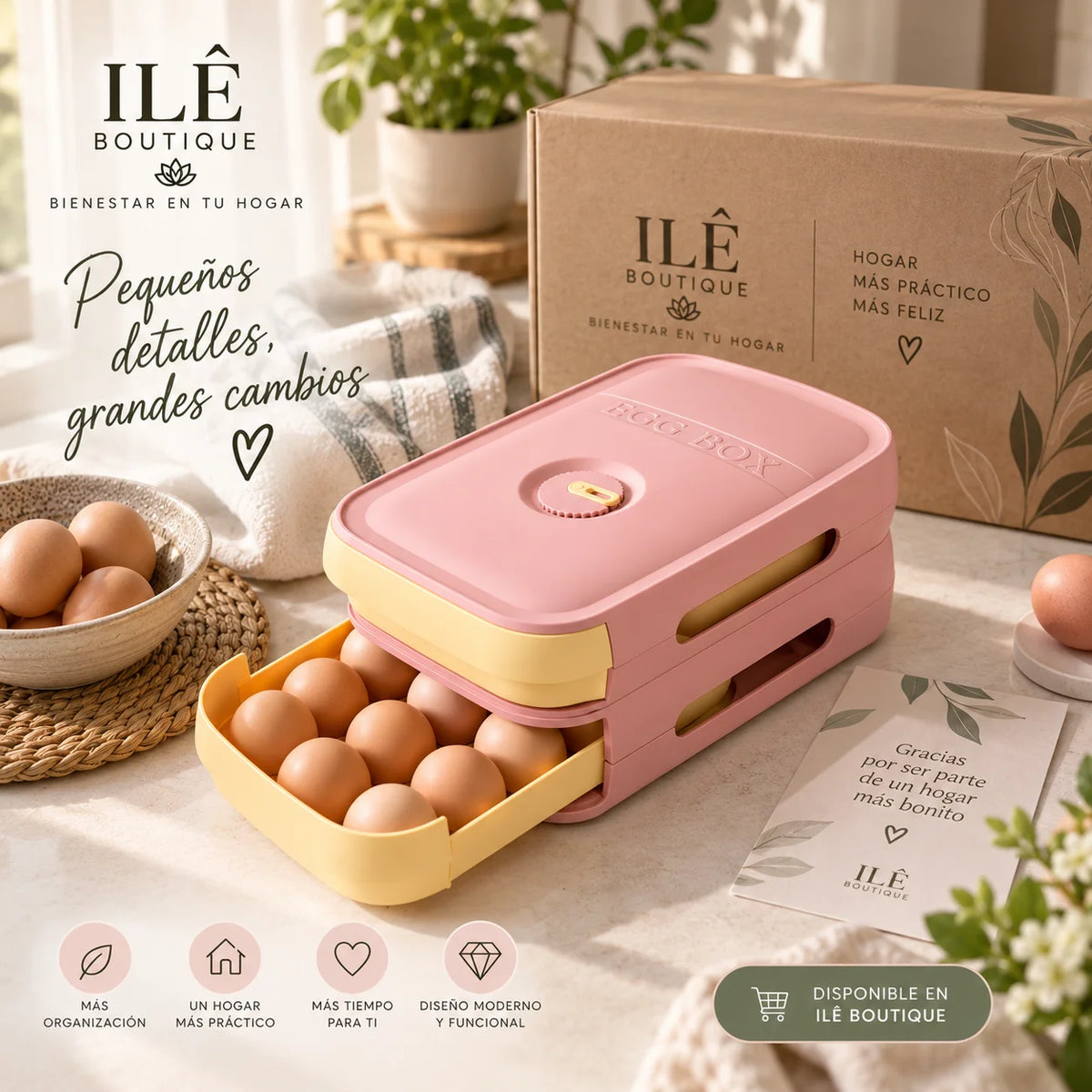 Organizador de Huevos Apilable