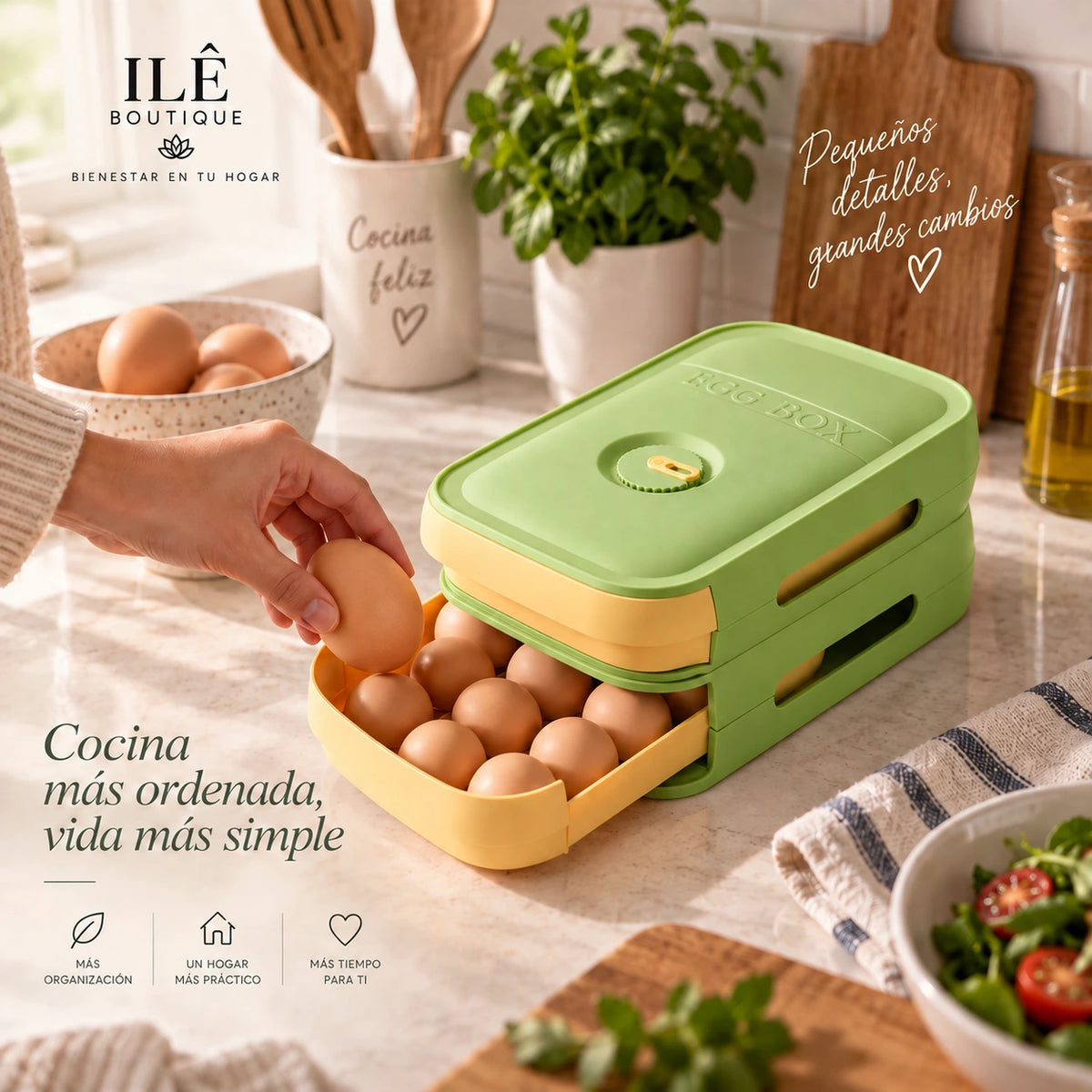 Organizador de Huevos Apilable