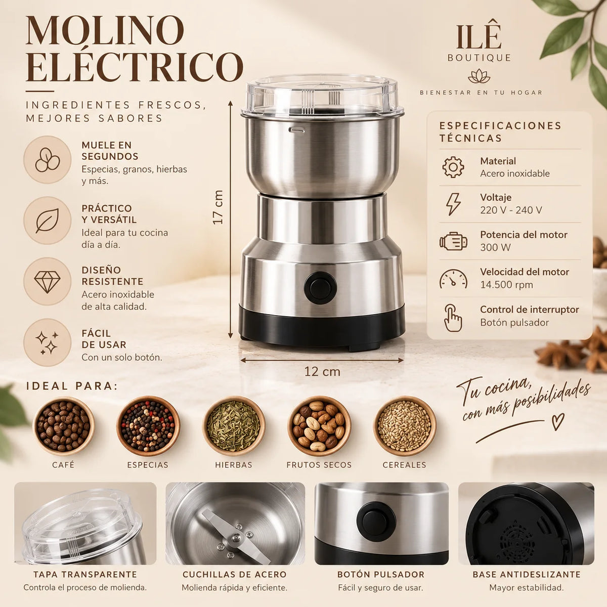 Mini Molino Eléctrico