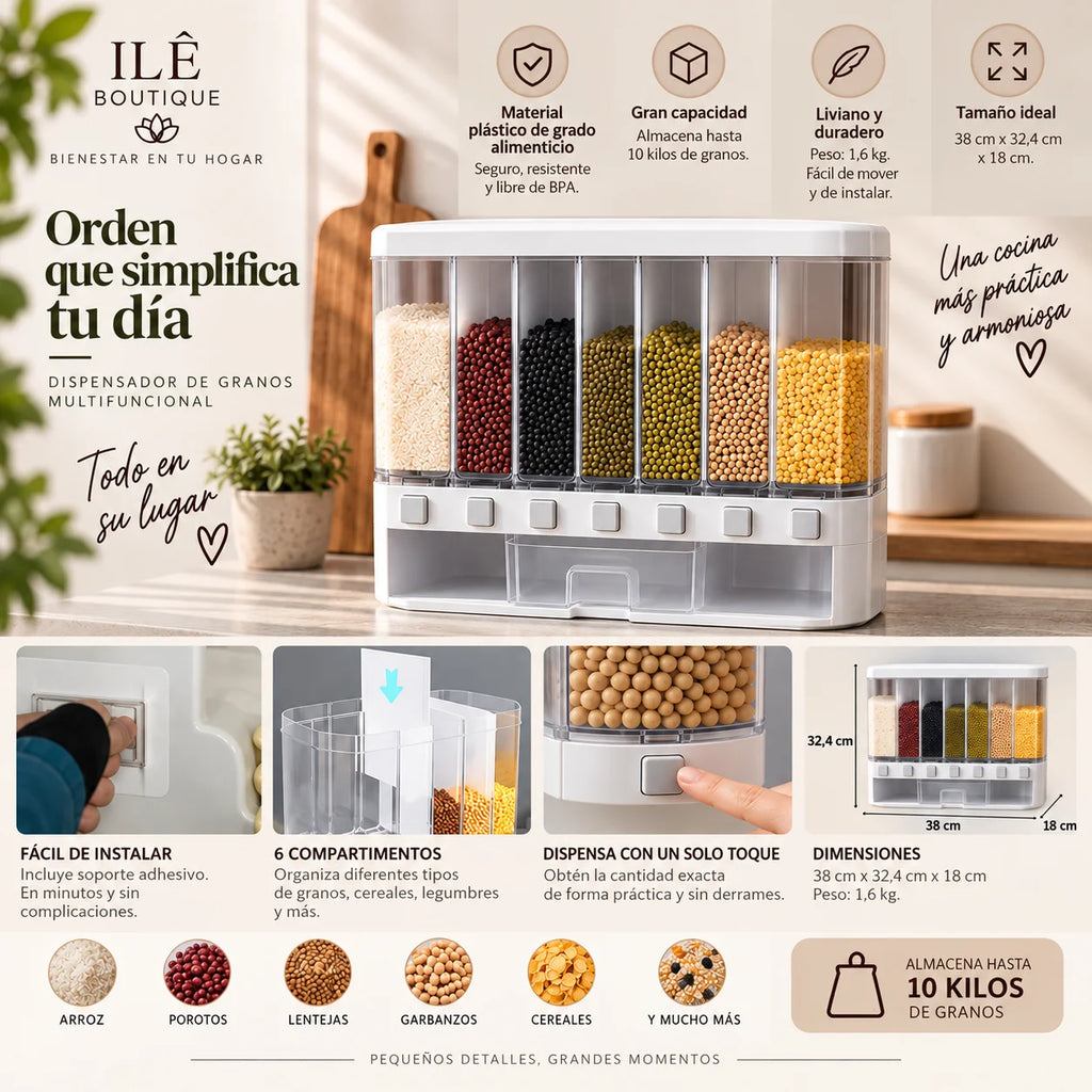 Dispensador de Granos y Cereales