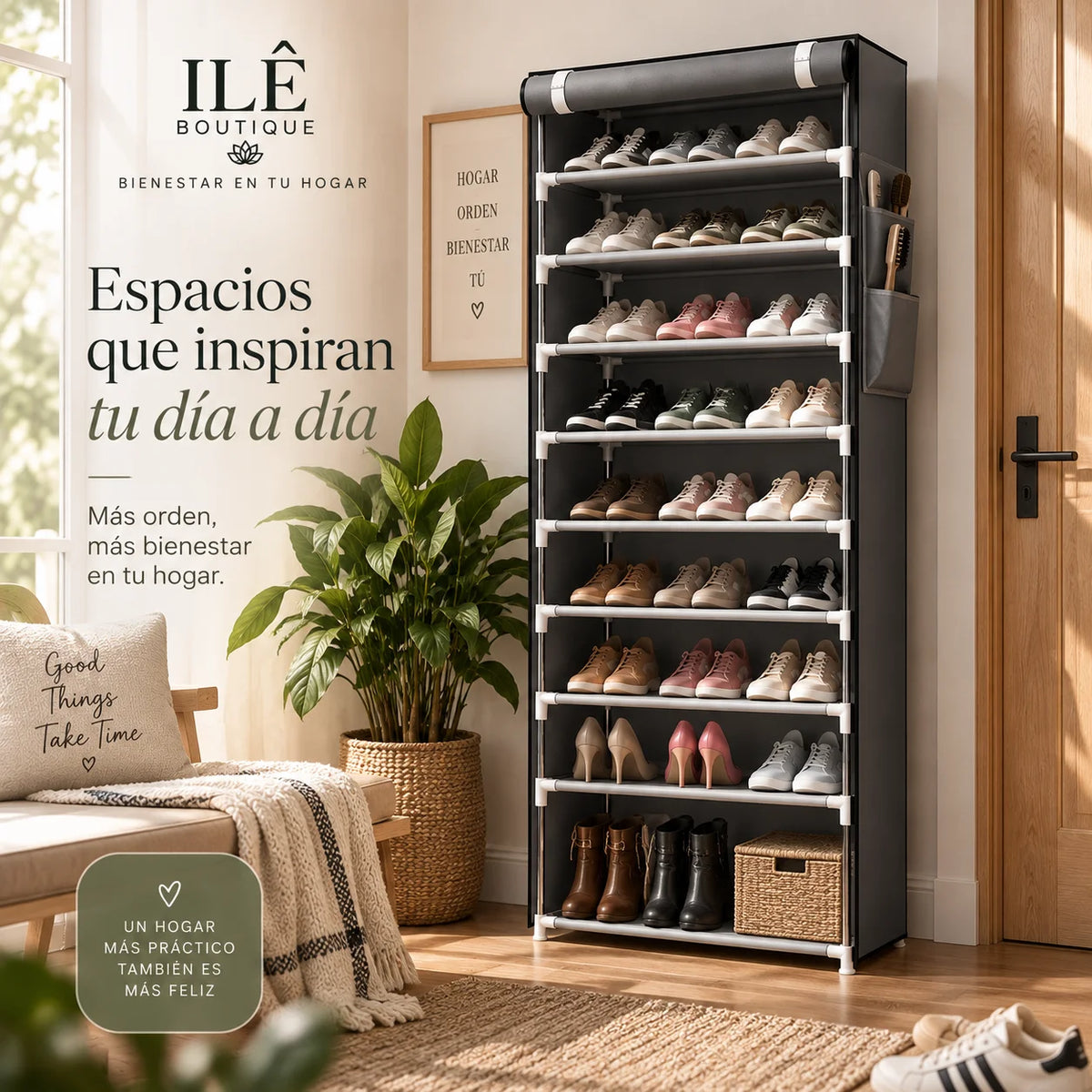 Organizador de Zapatos Vertical 10 Niveles